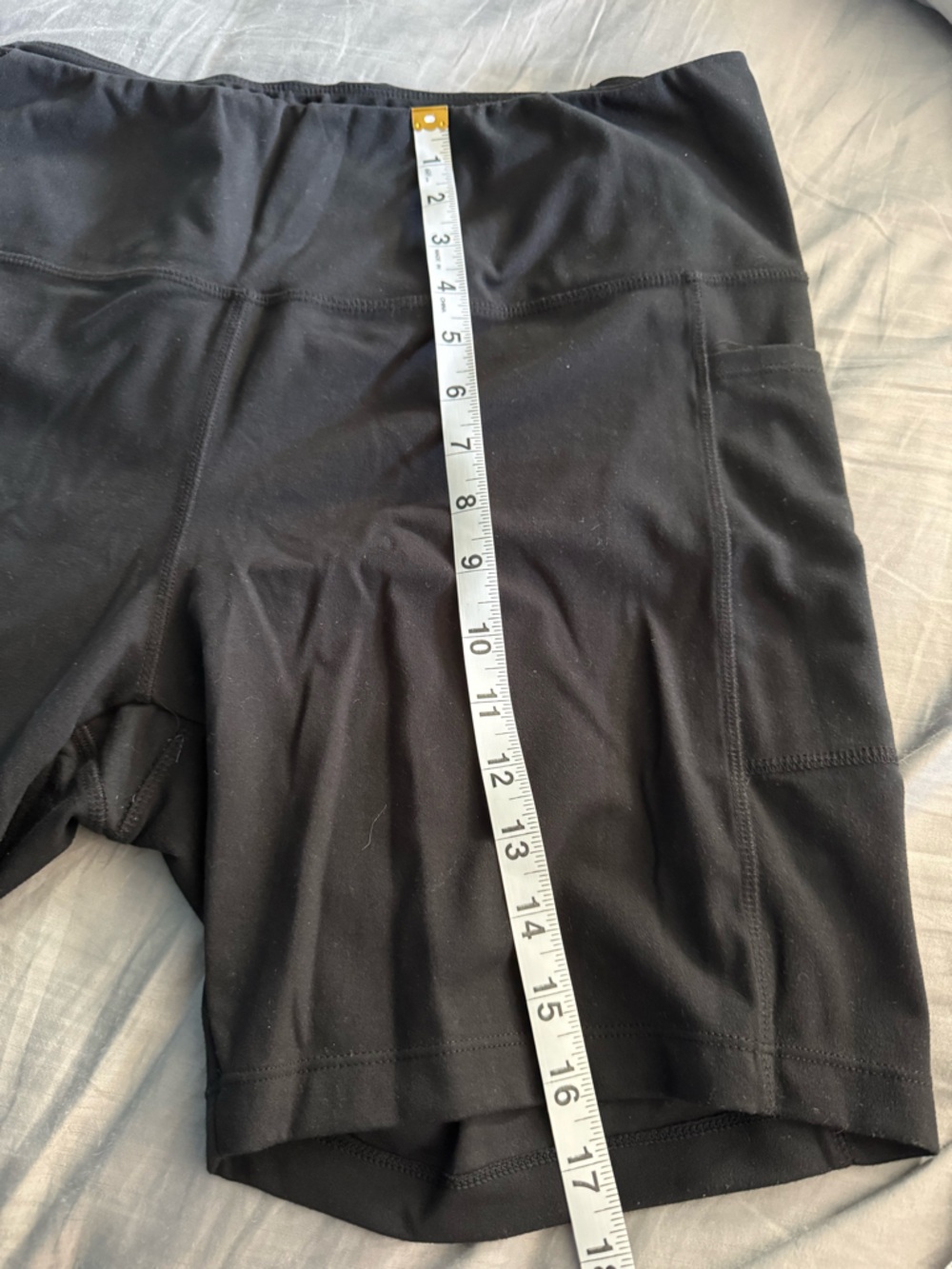 Danskin Black High-Waist Workout Bike Shorts - Picture 2 of 4
